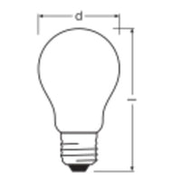 Ledvance LED Classic A60 Mat E27 Dæmpbar 3.8W 2700K 806 lumen Varm Hvid Energiklasse A