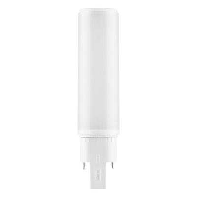 led pl-c dulux hf & ac mains v 6w 600 nyttige lumen 3000k g24q-1 erstatter 13w