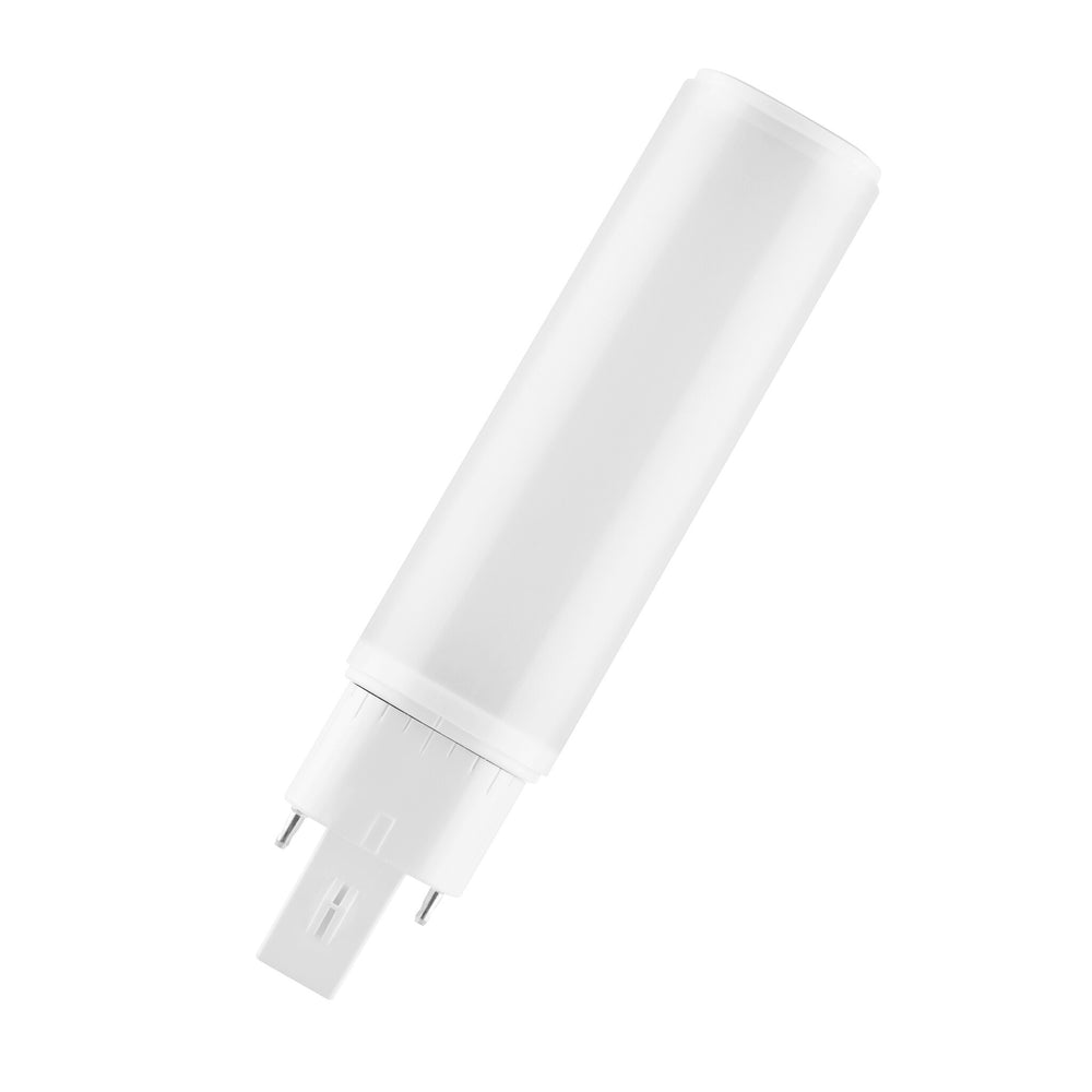 led pl-c dulux hf & ac mains v 6w 600 nyttige lumen 3000k g24q-1 erstatter 13w