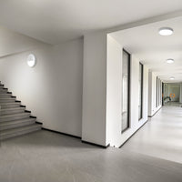 Ledvance LED Bulkhead Rund 300mm 17W IP65 IK10 3000K 4000K Hvid Overflademonteret Væg Loftlampe