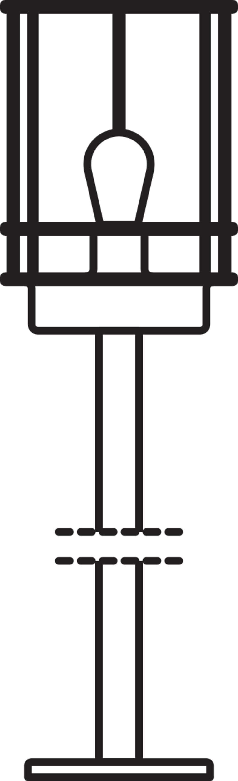 Ledvance ENDURA Classic Stolpe 80cm E27 Udendørs Rustfrit Stål LED Stibelys IP44