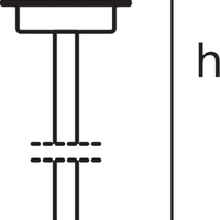Ledvance ENDURA Classic Stolpe 80cm E27 Udendørs Rustfrit Stål LED Stibelys IP44