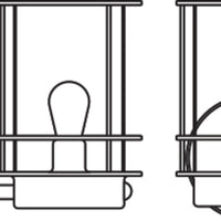 Ledvance ENDURA Classic Post Sensor Up E27 udendørs væglampe i rustfrit stål IP44 med bevægelses- og lyssensor