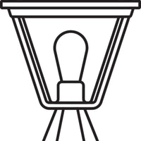 Ledvance ENDURA Classic Tradition 33cm Outdoor Lantern E27 Black/Gold IP44 Die-Cast Aluminum