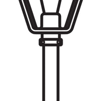 Ledvance ENDURA Classic Tradition udendørs gulvlanterne E27 Sort/Guld IP44 aluminium 1000mm