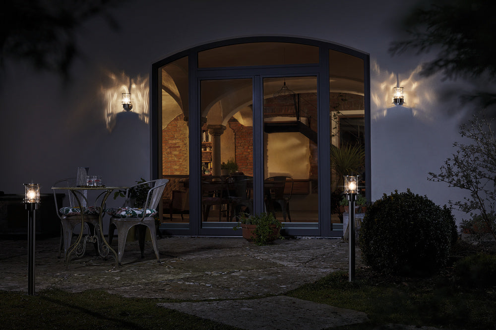 Ledvance ENDURA Classic Stolpe 55cm E27 udendørs lampe i rustfrit stål IP44 med glasdiffusor