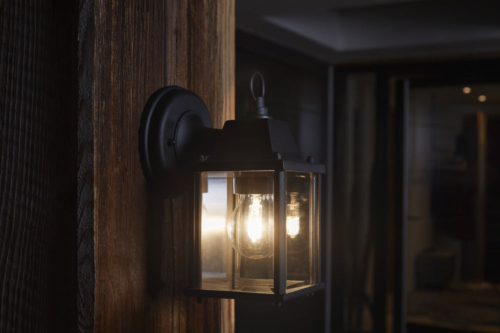 Ledvance ENDURA Classic Lantern Square E27 udendørs væglampe Sort IP43 påbygning 220-240V