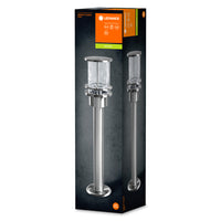 Ledvance ENDURA Classic Stolpe 55cm E27 udendørs lampe i rustfrit stål IP44 med glasdiffusor