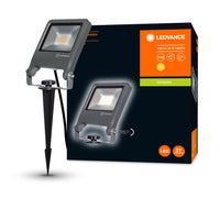 Ledvance ENDURA Garden Flood Spike LED Outdoor Light 20W 3000K 1700 lumens IP65 Dark Gray