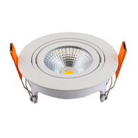 LCB LED indbygget spotlight 95mm IP65 hvid 5W 420 lumen 2700K varm hvid