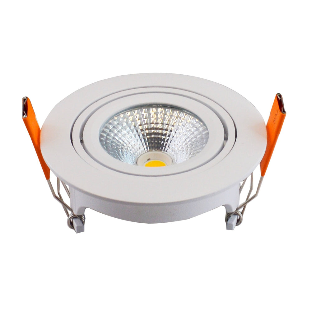 LCB LED indbygget spotlight 95mm IP65 hvid 5W 420 lumen 2700K varm hvid