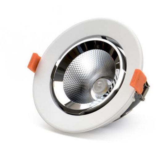LCB LED Downlight 10W shop lighting, 3000K or 4000K, IP20, 220-240V, Philips chip, CRI 80, recessed spot