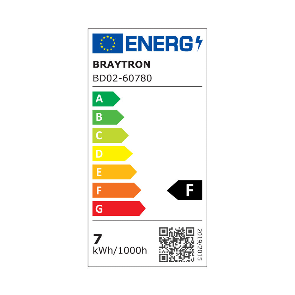 Braytron 7W dæmpbar LED-spotlight 630 lumen 3-i-1 farve hvid IP20