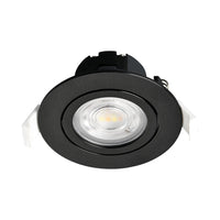Braytron 7W dæmpbar LED-spotlight, 630 lumen, 3IN1 farvetemperatur, sort, CRI > 80, IP20