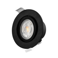 Braytron 7W dæmpbar LED-spotlight, 630 lumen, 3IN1 farvetemperatur, sort, CRI > 80, IP20
