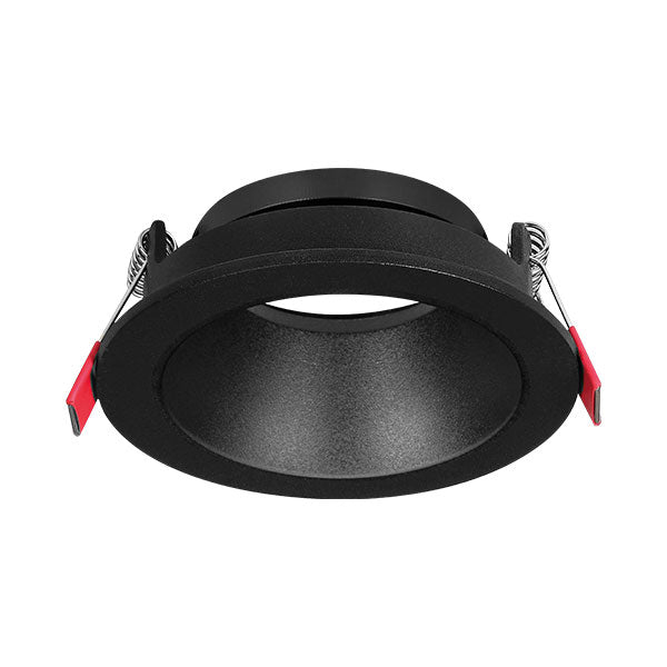 Braytron GU10 Recessed Spotlight Black, 35w, MR16 Socket, IP20, Aluminum Housing, for Indoor Use