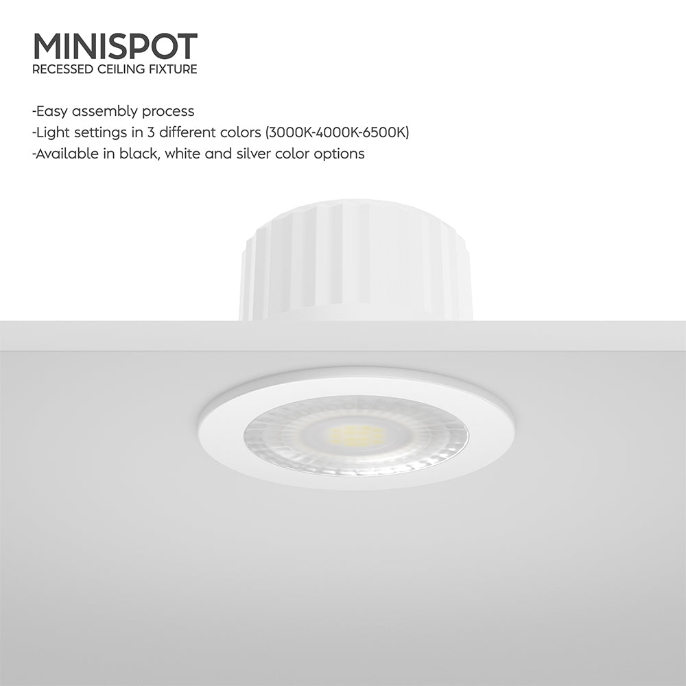 Braytron LED spotlight 3W 3000K varm hvid IP54 38° stråle 210 lumen ikke-dæmpbar