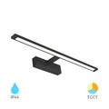 Braytron 12W LED spejllampe, 900 lumen, 3-i-1 CCT, IP44, sort aluminium, 600 mm længde