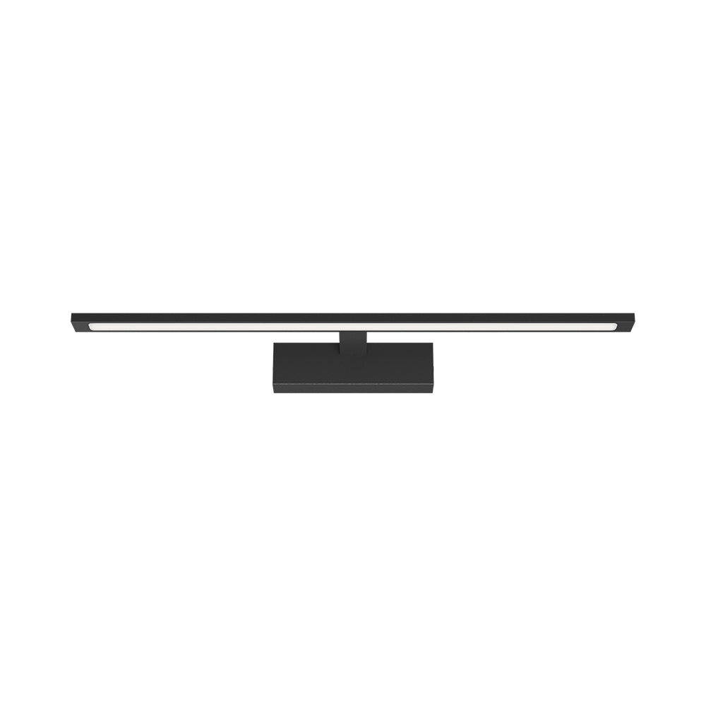 Braytron 12W LED spejllampe, 900 lumen, 3-i-1 CCT, IP44, sort aluminium, 600 mm længde