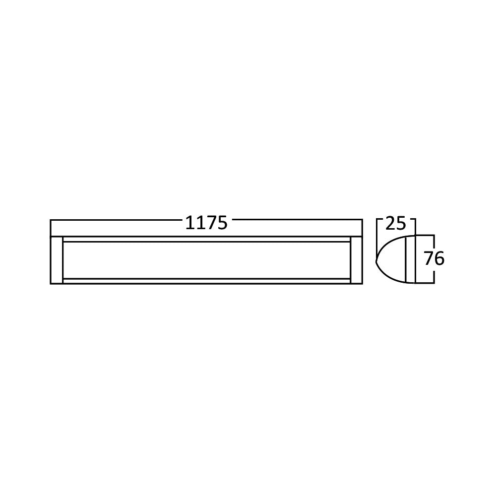 Braytron LED armatur 35W 6500K 3600 lumen IP40 220-240V Hvid 1175mm koldhvid indendørs belysning