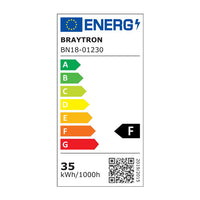 Braytron LED armatur 35W 6500K 3600 lumen IP40 220-240V Hvid 1175mm koldhvid indendørs belysning