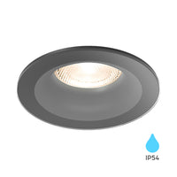 Braytron LED indbygget spotlight 7W IP54 Aluminium Sort 89mm udskæring 70mm indendørs belysning