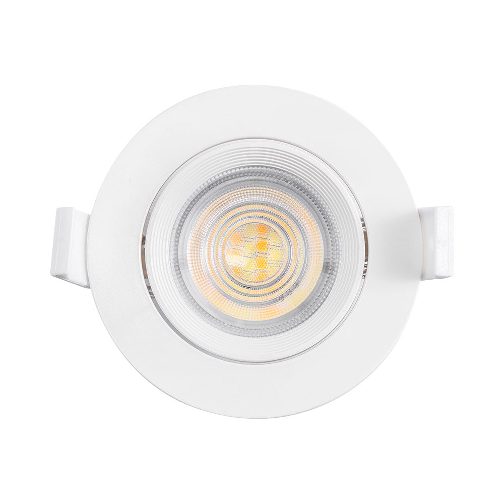 Braytron LED Spotlys 7W 220-240V 3-i-1 CCT Dæmpbar Rund Hvid IP20 630 lumen 38° Lysvinkel