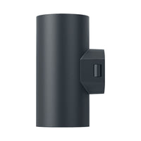 Braytron LED væglampe 2x9W 3-i-1 CCT 1780 lumen Grå IP65 IK08 udendørs belysning