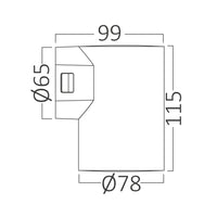 Braytron LED væglampe 9W 3IN1 CCT 900 lumen Grå IP65 IK08 udendørs belysning