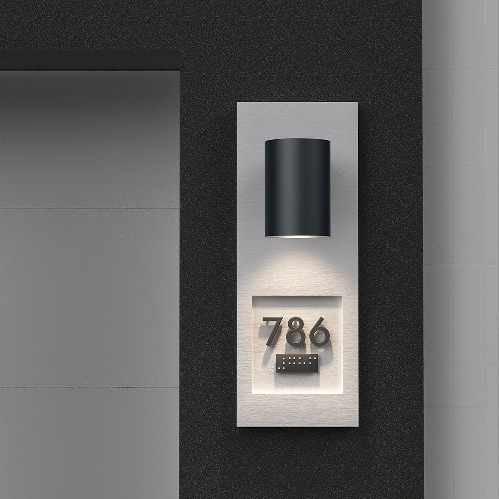 Braytron LED væglampe 9W 3IN1 CCT 900 lumen Grå IP65 IK08 udendørs belysning