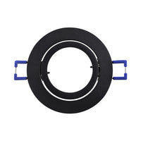 Braytron indbygget rund LED spotlampe, Sort aluminium, MR16 fatning, maks. 35W, IP20 indendørs belysning