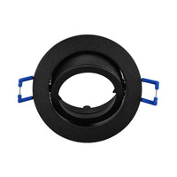 Braytron indbygget rund LED spotlampe, Sort aluminium, MR16 fatning, maks. 35W, IP20 indendørs belysning