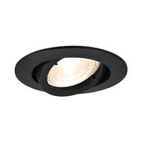 Braytron indbygget rund LED spotlampe, Sort aluminium, MR16 fatning, maks. 35W, IP20 indendørs belysning
