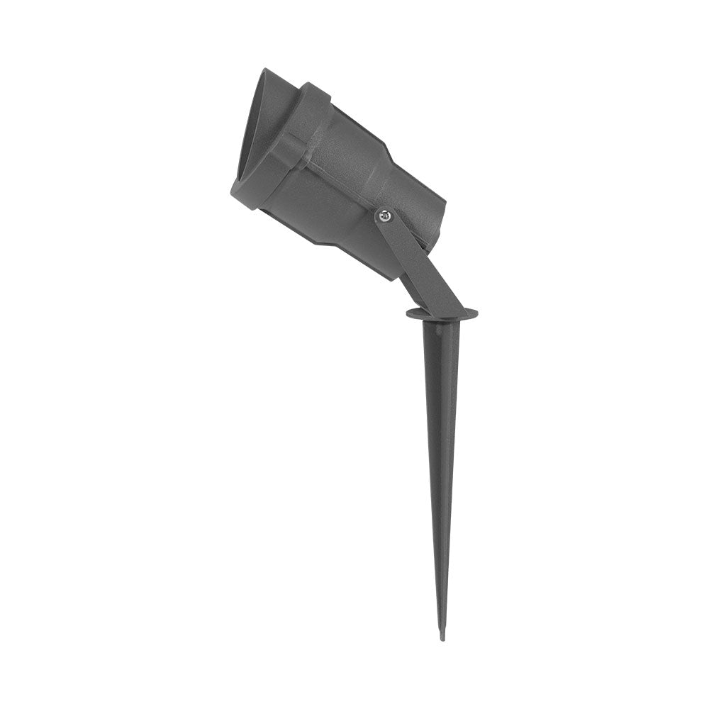 Braytron 9W udendørs spydlys, IP65, LED, amber, 60° strålevinkel, aluminiumslegeme