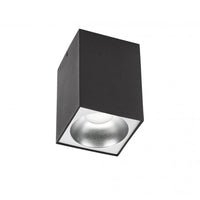 LED loftspot - Cube Mat Sort 95x95x138 mm - Ekskl. LED Spot