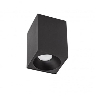 Spectrum LED loftspot kube mat sort 95x95x138mm IP20 GU10 fatning, vælg din egen lumen og farve, stram installation
