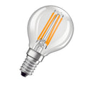 Classic LED E14 filament bulb clear 4W 470 lumens 2700K very warm white replaces 40W