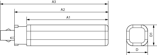 Philips CorePro LED PLC 5.5W 4000K G24q-1 4P kølig hvid pære 660 lumen mat CE RoHS