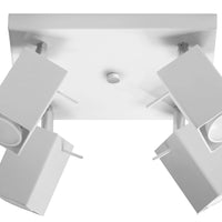 Sollux Lighting LED plafondspot wit merida 4 x GU10 aansluiting 220-240V