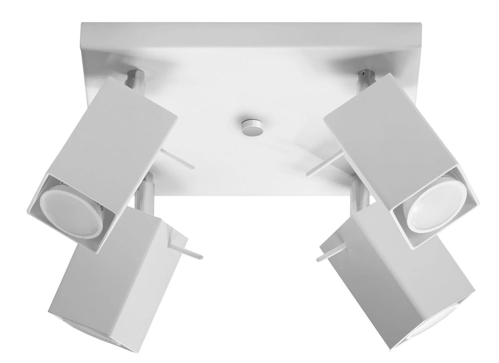 Sollux Lighting LED plafondspot wit merida 4 x GU10 aansluiting 220-240V
