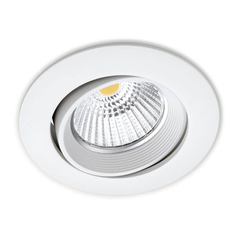 LED indbygget spotlight dæmpbar 7W erstatter 70W 4000K klar hvid LCB