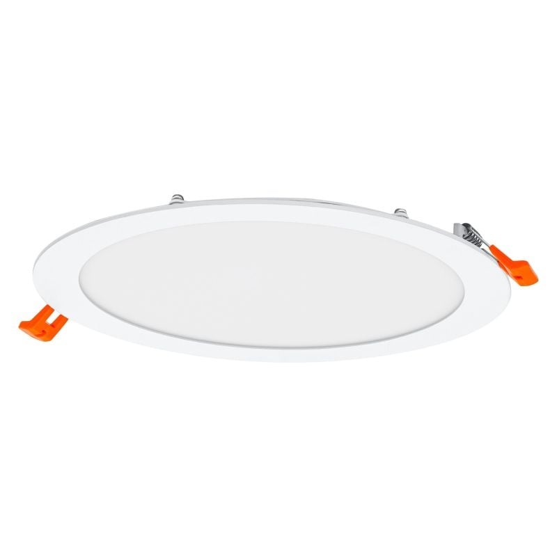 Slank LED Indbygningsspot Hvid 22W 6500K 2000 lumen 110° udskæring 200mm 225mm
