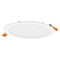 Slank LED Indbygningsspot Hvid 22W 6500K 2000 lumen 110° udskæring 200mm 225mm