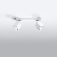 LED plafond spotlight white merida 2 GU10 sockets - sollux lighting