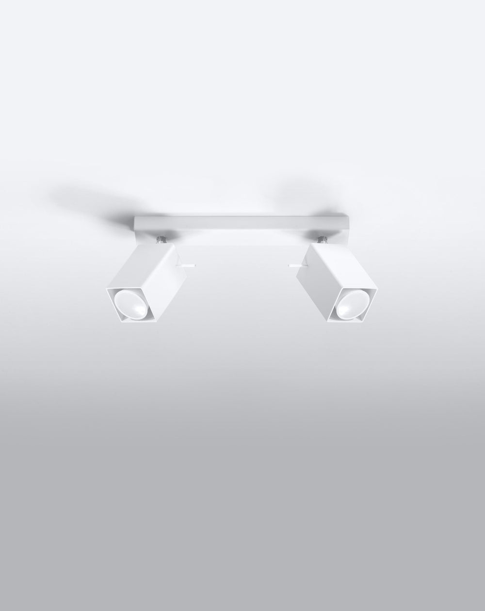 LED plafond spotlight white merida 2 GU10 sockets - sollux lighting