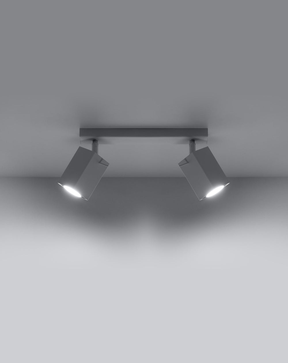LED plafond spotlight white merida 2 GU10 sockets - sollux lighting