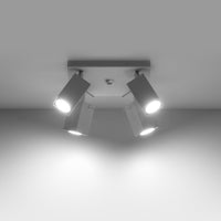 Sollux Lighting LED plafondspot wit merida 4 x GU10 aansluiting 220-240V