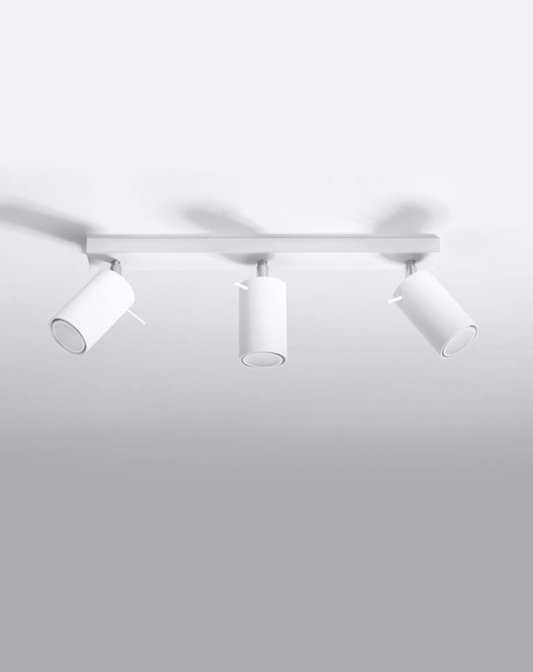 Sollux Lighting LED plafondspot white RING with 3 x GU10 fitting