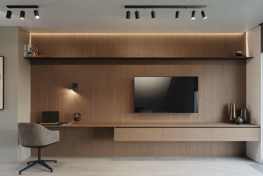 LED plafondspot zwart ring - 4 x GU10 aansluiting by Sollux Lighting