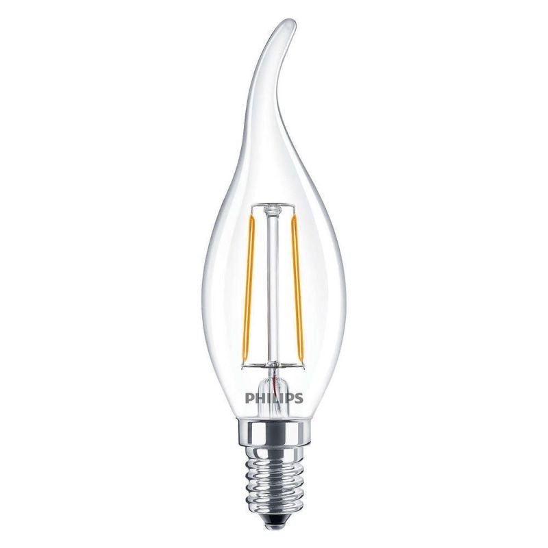 Philips CorePro LED lyslys E14 filamentpære 250 lumen 2700K ikke-dæmpbar klar finish